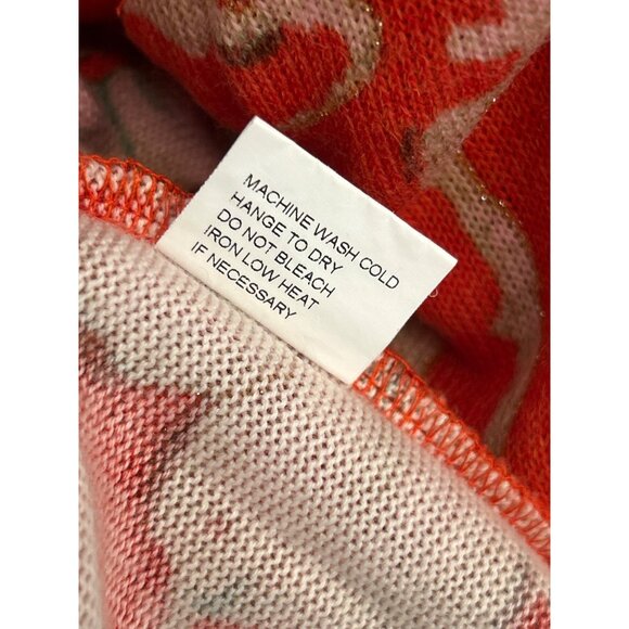 Jean Pierre Klifa Floral Quarter Zip Pullover Tropical Resort Wear Top Small - Picture 5 of 5